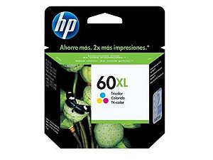 Cartucho Original Hp 60xl Tricolor Cc644wb