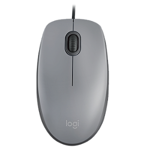 MOUSE COM FIO M110 CINZA LOGITECH