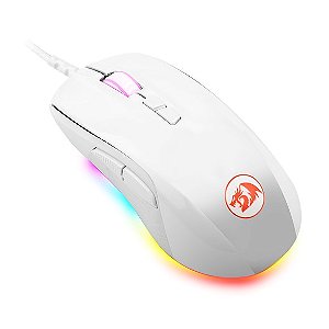 MOUSE COM FIO GAMER REDRAGON STORMRAGE RGB BRANCO M718W-RGB