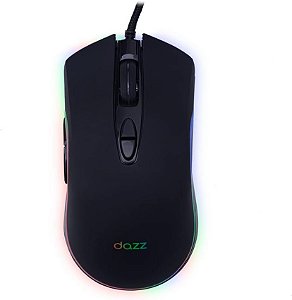 MOUSE COM FIO GAMER 3406FAL 6400DPI USB2.0 PRETO DAZZ