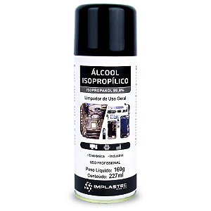 ALCOOL ISOPROPILICO SPRAY AEROSSOL IMPLASTEC 160G 227ML