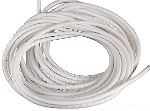 ORGANIZADOR DE FIO ESPIRAL 1/2 BCO-10-12 10M