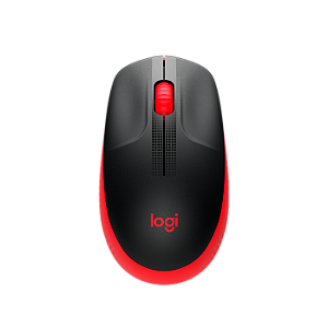 MOUSE SEM FIO LOGITECH M190, PRETO E VERMELHO