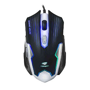 MOUSE COM FIO GAMER USB MG-11BSI PRETO/PRATA C3T
