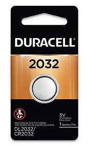 Pilha Moeda de Lítio Duracell CR2032 3V Unitária Original