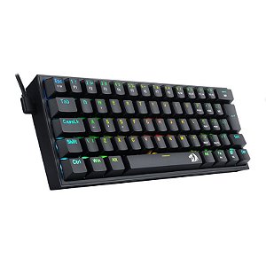 Teclado Mecânico Redragon Fizz RGB Switch Blue K617-RGB-B | Infopeças