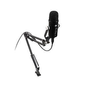 MICROFONE STREAMING USB MI-100BK C3TECH