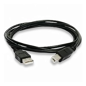 Cabo USB para Impressora PlusCable PC-USB1801 AM x BM 1.8 Metros Preto