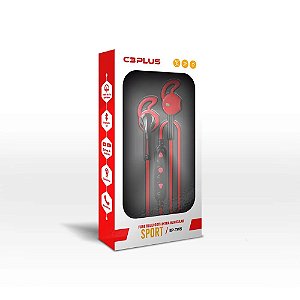 FONE DE OUVIDO INTRA EP-TWS-10RD BT 5 C3PLUS