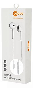 FONE DE OUVIDO INTRA EH104 BRANCO LECOO