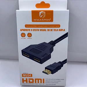 CABO EXTENSÃO HDMI 1 EM 2 MU34 HMASTON