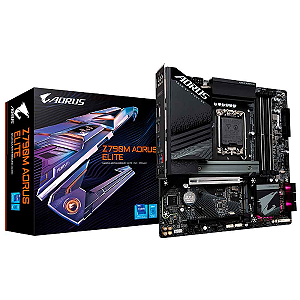 PLACA MÃE Z790M AORUS ELITE, DDR5, SOCKET INTEL LGA 1700 13 E 12 GERACAO -Z790