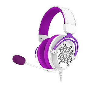 HEADSET GAMER REDRAGON DIOMEDES BRANCO COM ROXO H388-WP