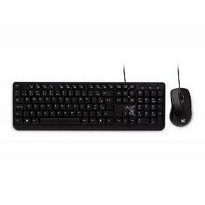 KIT TECLADO+MOUSE COM FIO USB2.0 PRETO MAX 6013136