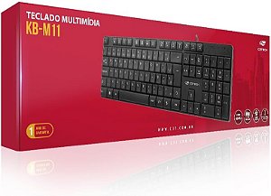 TECLADO USB MULT KB-M11BK 2M PRETO C3T