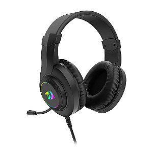HEADSET GAMER REDRAGON HYLAS USB RGB PRETO H371-RGB