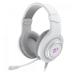 HEADSET GAMER REDRAGON HYLAS USB RGB BRANCO H371W-RGB