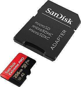 CARTAO DE MEMORIA MICRO SANDISK 256GB SDSQXCD-256G-GN6MA