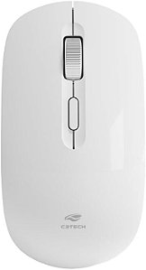 MOUSE SEM FIO RECARREGAVEL M-W80WH BRANCO C3T