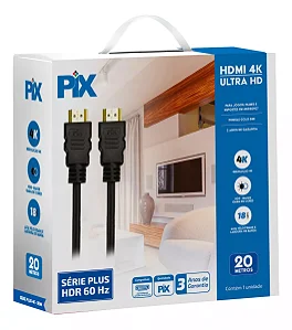 CABO HDMI 2.0 4K 19P COM FILTRO 15M PIX 018-1520