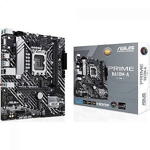 PLACA MAE ASUS 90MB1H70-M0EAY0 - PRIME H610M-F D4 COM 1 SOTQUE LGA 1700 C/ 2 SLOTS P/ MEMORIA DDR4 ATE 64GB
