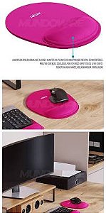 MOUSEPAD ERGONOMICO COMFORT MAGENTA RELIZA 010922