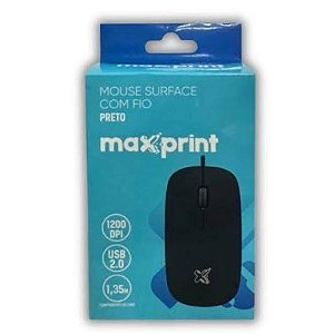 MOUSE SURFACE CINZA COM FIO 1200DPI USB2.0
