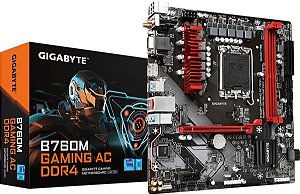 Placa Mãe Gigabyte B760M Gaming AC DDR4 Wi-Fi Intel LGA 1700 Infopeças