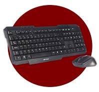 KIT TECLADO + MOUSE S/FIO K-W10BK C3TKit Teclado e Mouse Sem Fio C3Tech K-W10BK - ABNT2 Preto