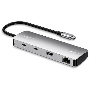 DOCKING USB-C COMTAC - 9 EM 1 (USB-C, USB3.0, HDMI, SD, RJ-45 10/100/1000) - ALUMINIUM - 20129481