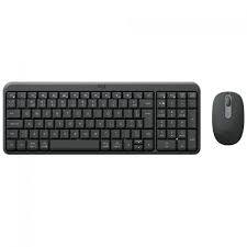 Kit Teclado e Mouse Sem Fio Logitech MK250 Grafit Bluetooth
