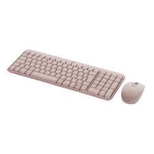 Kit Teclado e Mouse Sem Fio Logitech MK250 Rosa Bluetooth | Infopeças