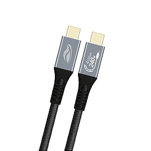 Cabo USB4.0 USB-C para USB-C 1m C3Tech CB-P1000GY 240W | Infopeças