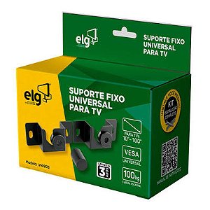 Suporte Fixo de Parede Universal ELG UNI80B 10" a 100"