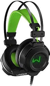 Headset Gamer Warrior Swan PH225 - USB/P2, Som Estéreo e LED Verde