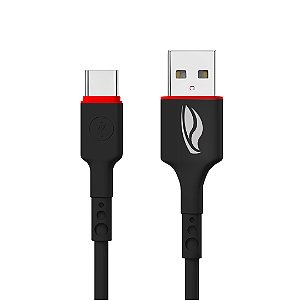 Cabo USB para USB-C C3Tech CB-C100BK 1 Metro 3A Preto