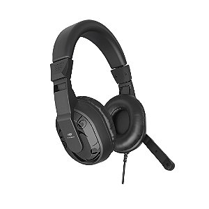 Headset USB com Microfone C3Tech Preto Office Over-Ear - PH-300B