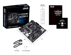 Placa-Mãe ASUS Prime A520M-K AMD AM4 DDR4 mATX