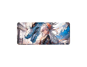 Mousepad Gamer Reliza Garota Dragão 30x70cm Neoprene Antiderrapante 011156 | Infopeças