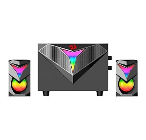 Caixa de Som Gamer Redragon Toccata RGB 2.1 GS700 Preto | Infopeças