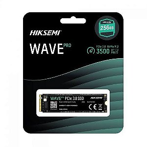 SSD M.2 NVMe Hiksemi Wave 256GB PCIe 3.0 HS-SSD-WAVE(P) | Infopeças