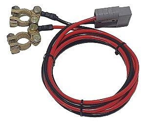 Cabo Conexão Bateria Externa 24VDC Black Engate Rápido Infopeças