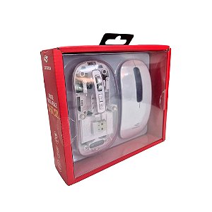 Mouse C3Tech M-BT100WH Sem Fio Recarregável Tri-Mode Branco Infopeças