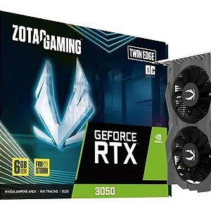 Placa de Vídeo Zotac GeForce RTX 3050 Twin Edge OC 6GB - Infopeças