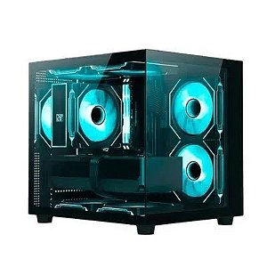 Gabinete Gamer Aquarius C3Tech MT-G720BK Lateral em Vidro - Infopeças