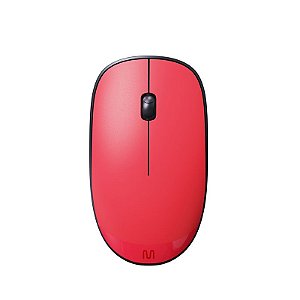 Mouse Sem Fio Slim MS300 1200DPI 3 Botões Vermelho MO343 Multi - Infopeças