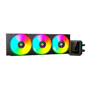 Water Cooler C3Tech 360mm ARGB Preto FC-W360BKV2 TDP 320W - Infopeças