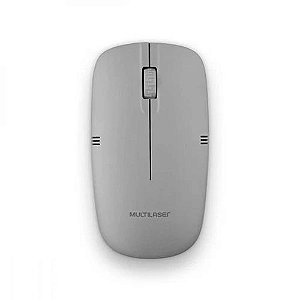 Mouse sem fio multilaser 2.4ghz cinza usb mo287