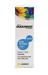 Refil tinta maxprint uni comp com epson yelg t6644 | 673420