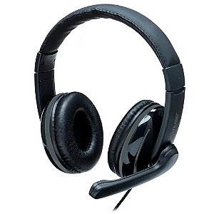 Headset pro p2 preto e cinza multilaser ph316